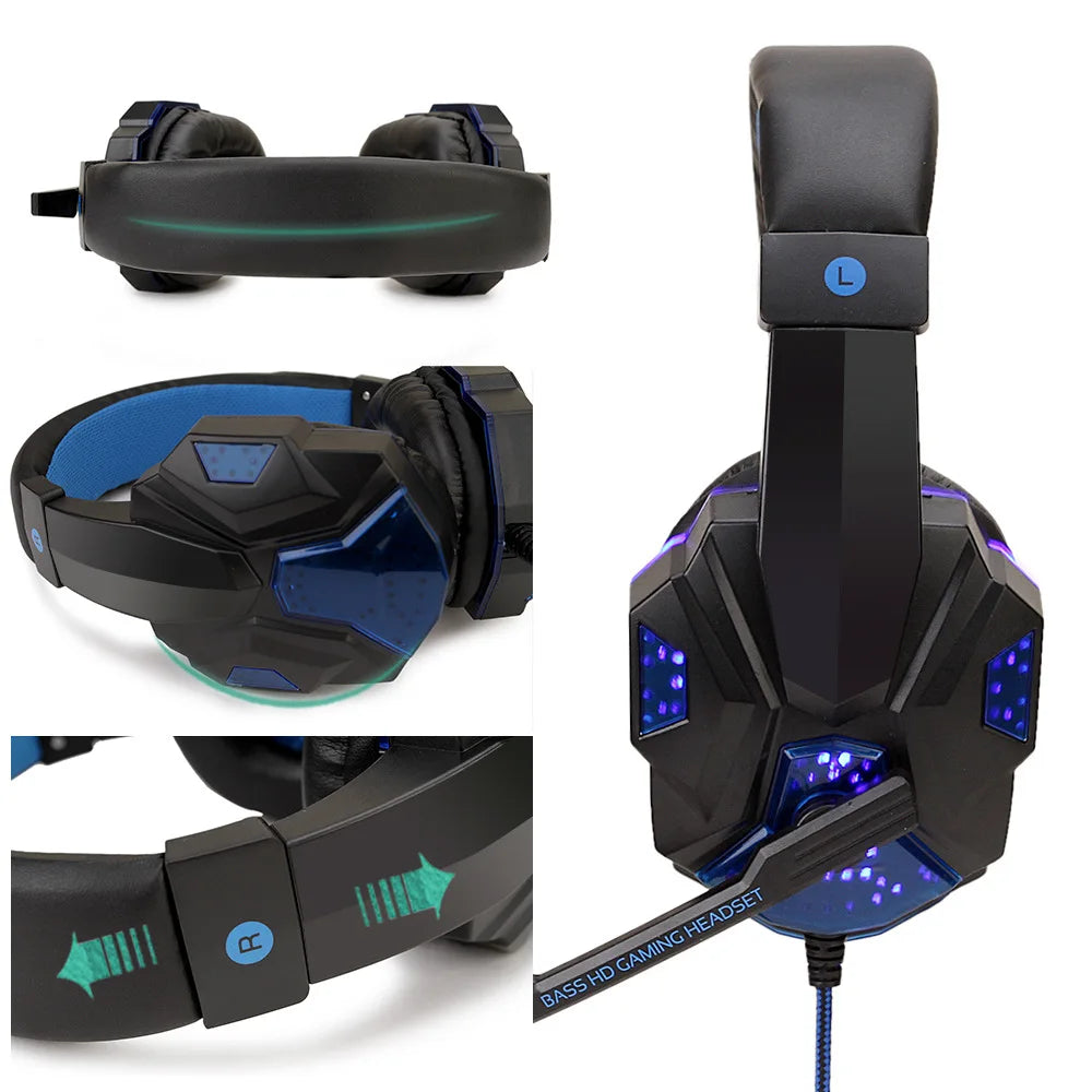 Professional LED Wired Gaming Headphones