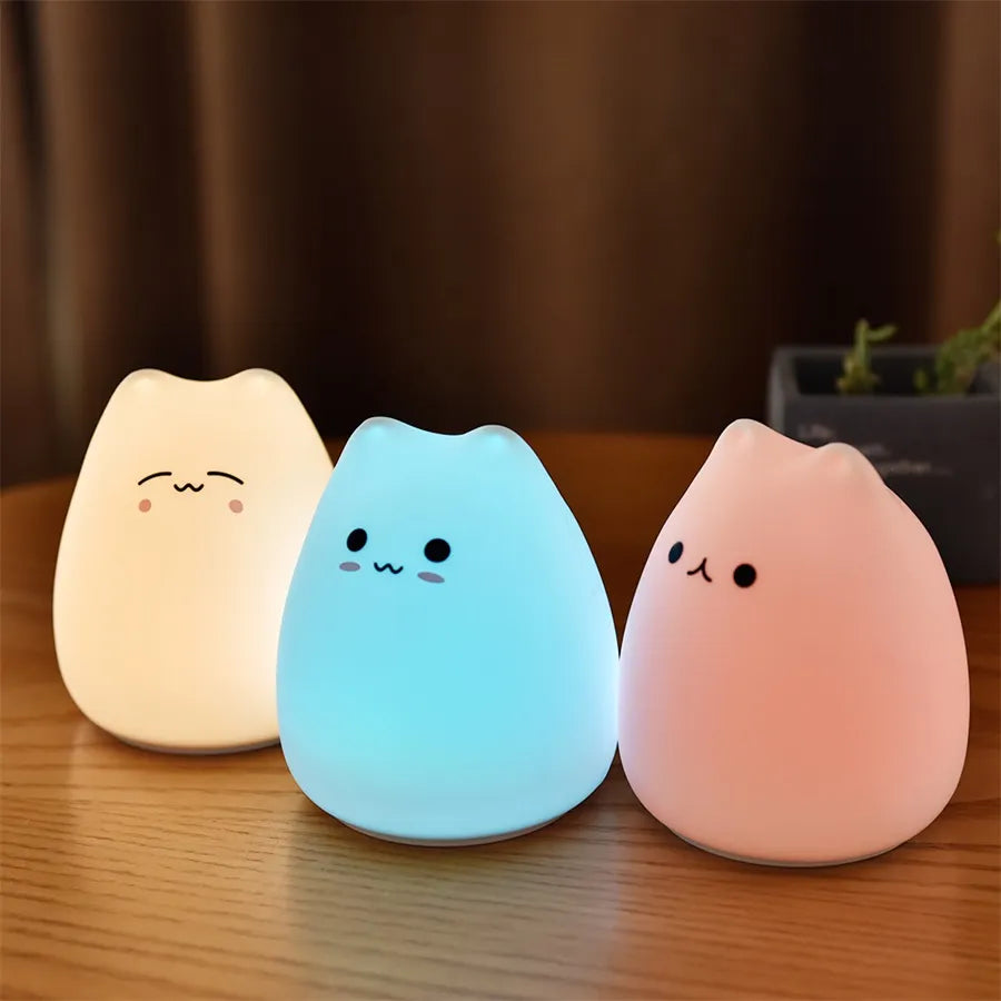 Soft Silicone Touch LED Night Light for Kids