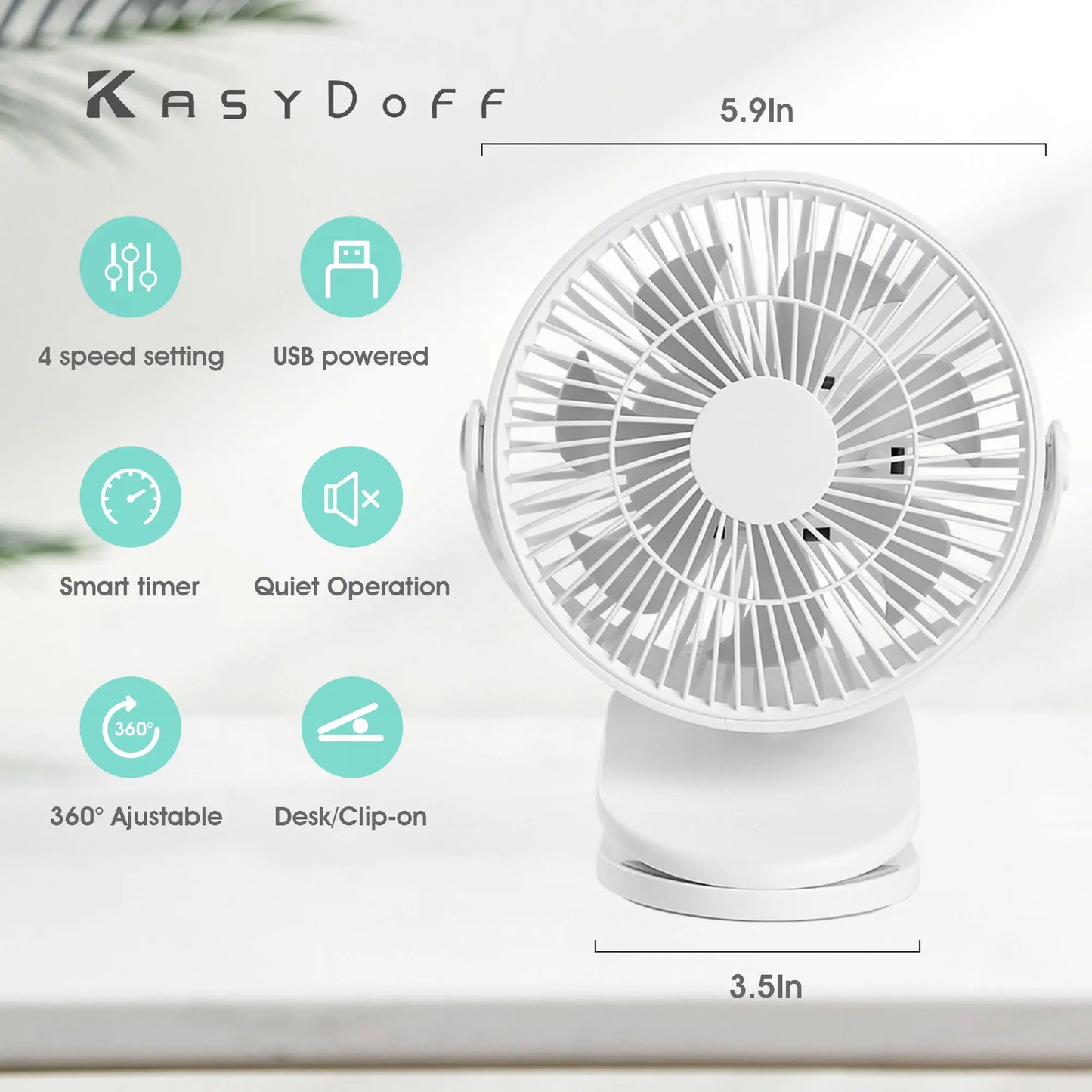 Rechargeable Clip Fan