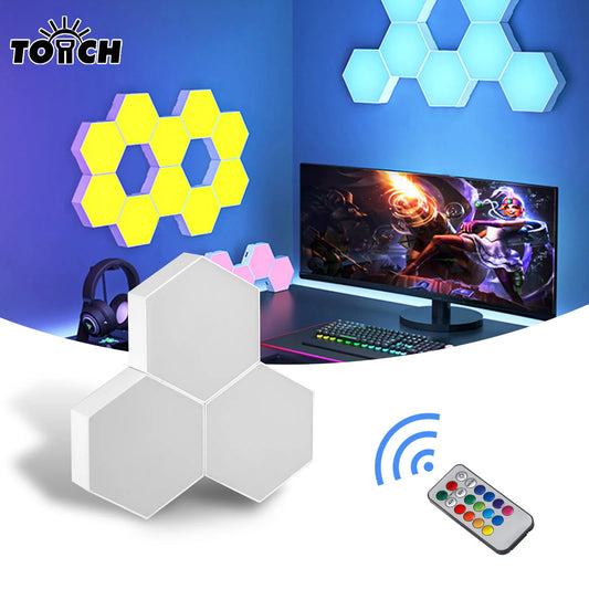 Remote Control Hexagonal Geometry Assembly Decoration