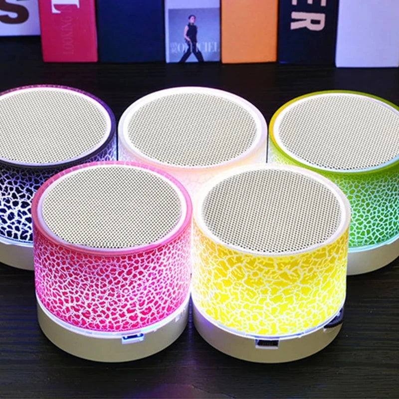 Cracked Design LED Mini Bluetooth Speaker for Mobiles