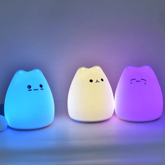 Soft Silicone Touch LED Night Light for Kids