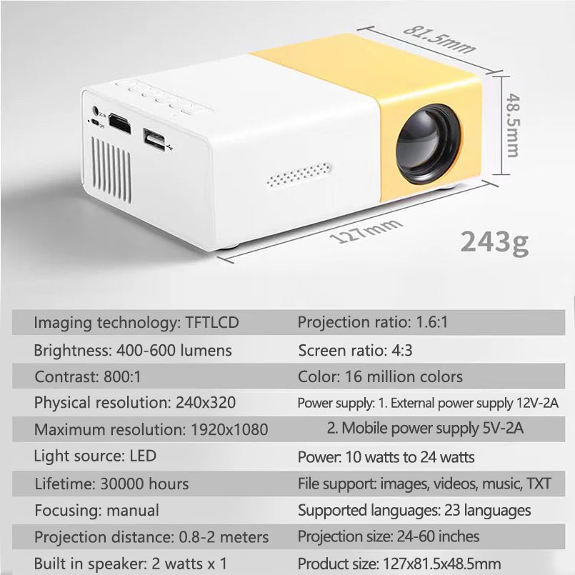 4K Smart HD Projector