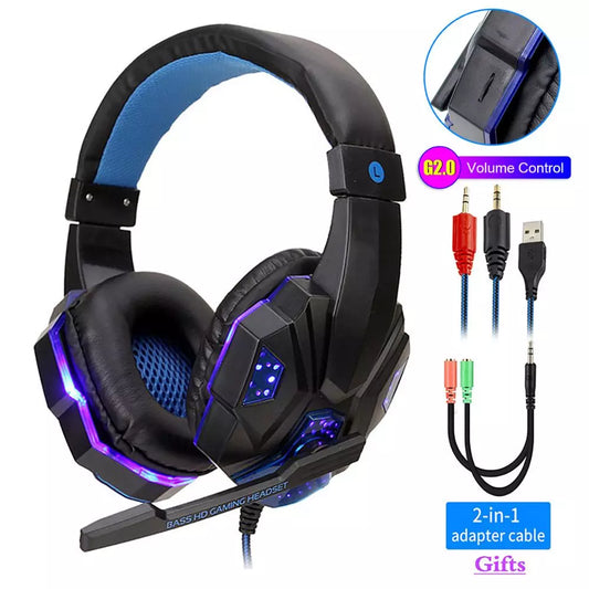 Professional LED Wired Gaming Headphones