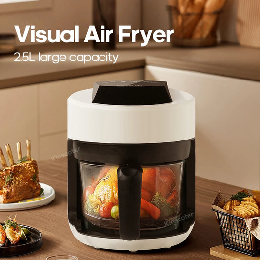 Free Electric Hot Glass Air Fryers Oven 12-inches