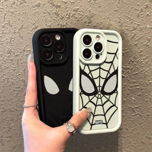 Cool Spider Man Plain Multistep TPU Soft Phone Case for iPhones