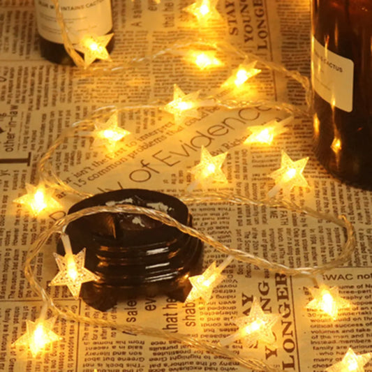 LED Star String Lights, USB Powered