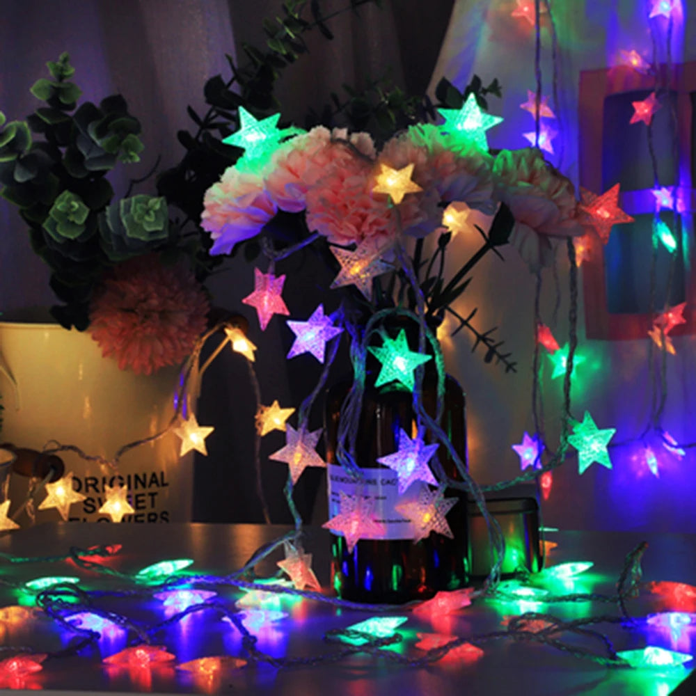 LED Star String Lights, USB Powered