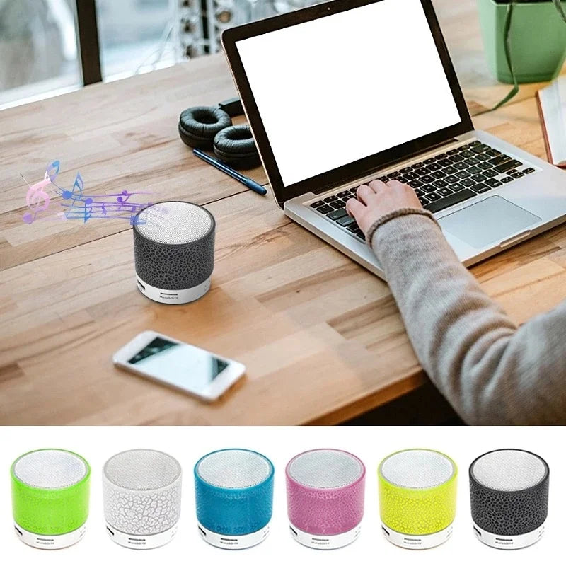 Cracked Design LED Mini Bluetooth Speaker for Mobiles