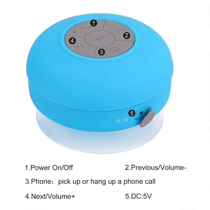 Waterproof Bluetooth Shower Speaker