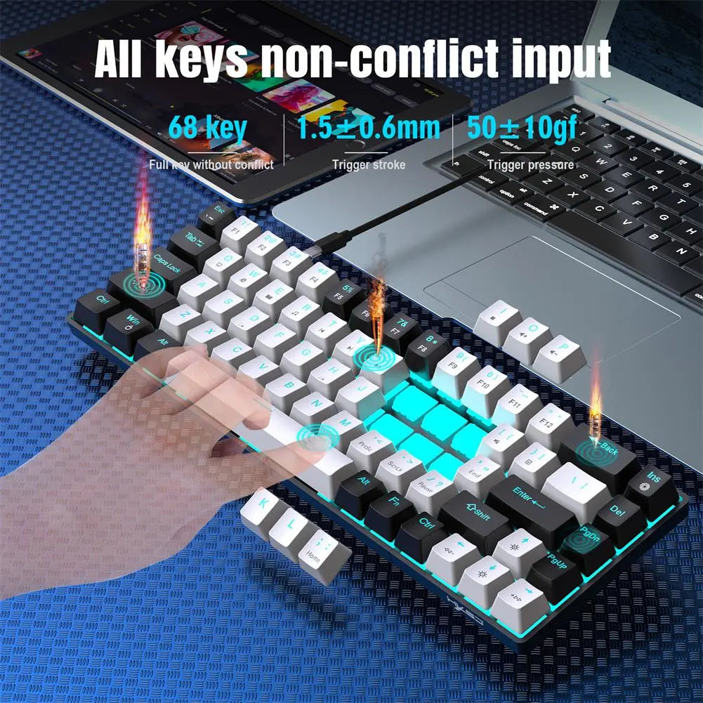 Mini Wired Office Keyboard for Laptop or PC