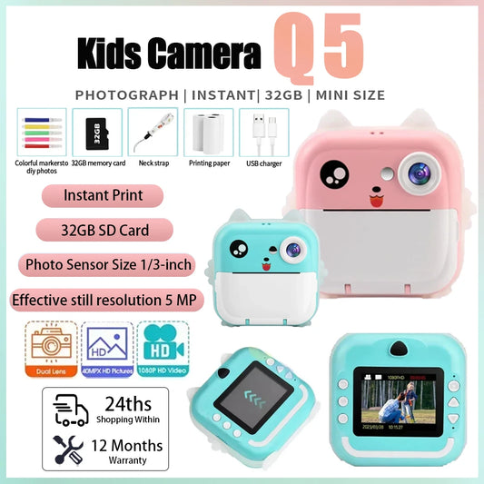 Instant Print Mini Digital Camera for Children