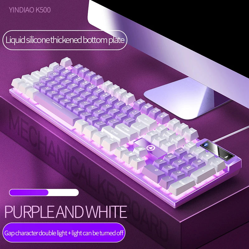 Pink Wired Keyboard for PC